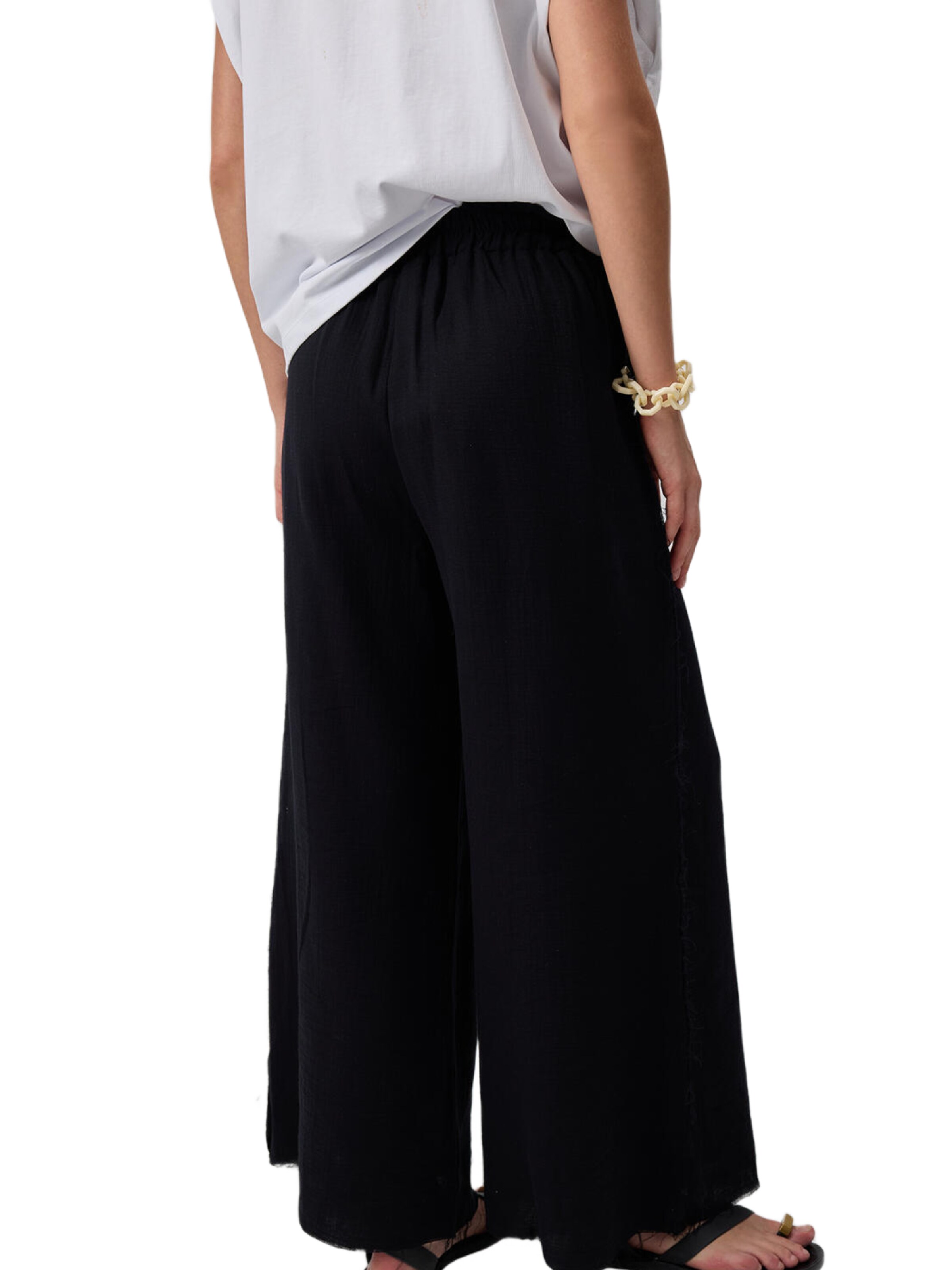 Touche Prive Wide Leg Hose in Schwarz