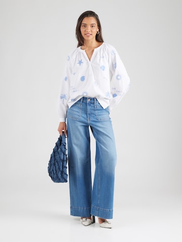 OUI Blus i vit