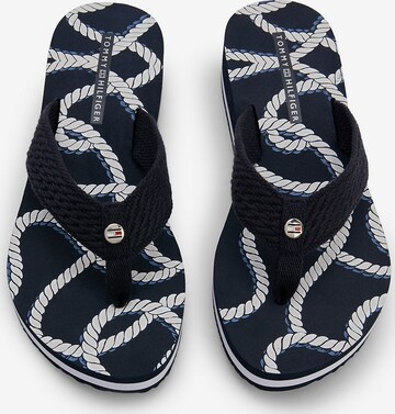 TOMMY HILFIGER Teenslipper in Blauw