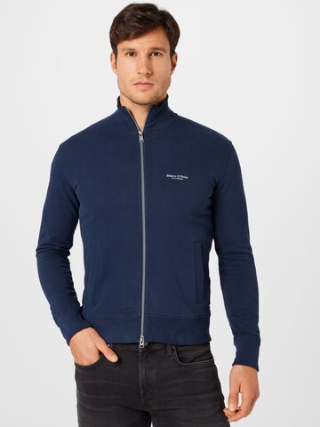 Marc O'Polo Sweatvest in Blauw: voorkant
