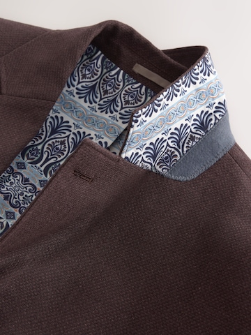 Next Slim Fit Sakko in Braun