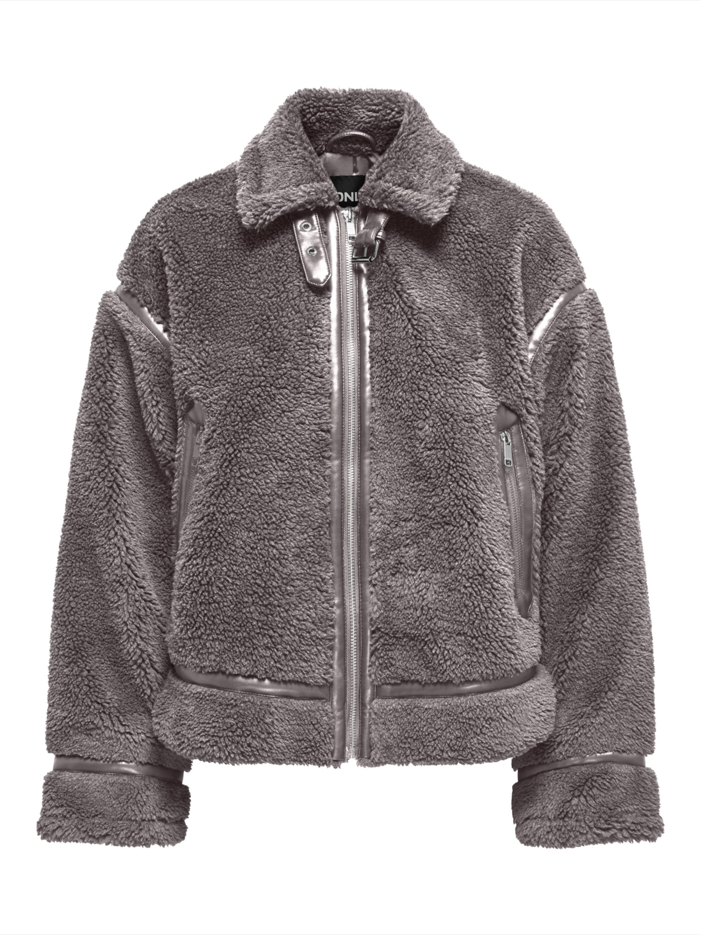 ONLY Φθινοπωρινό και ανοιξιάτικο μπουφάν σε γκρι: μπροστά