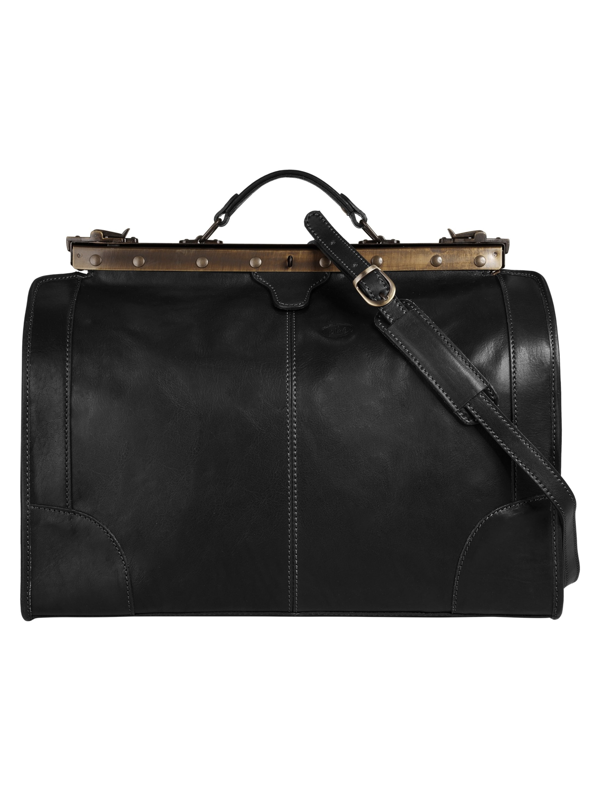 Sac de voyage 'LOMBARDIA' piké en noir : devant