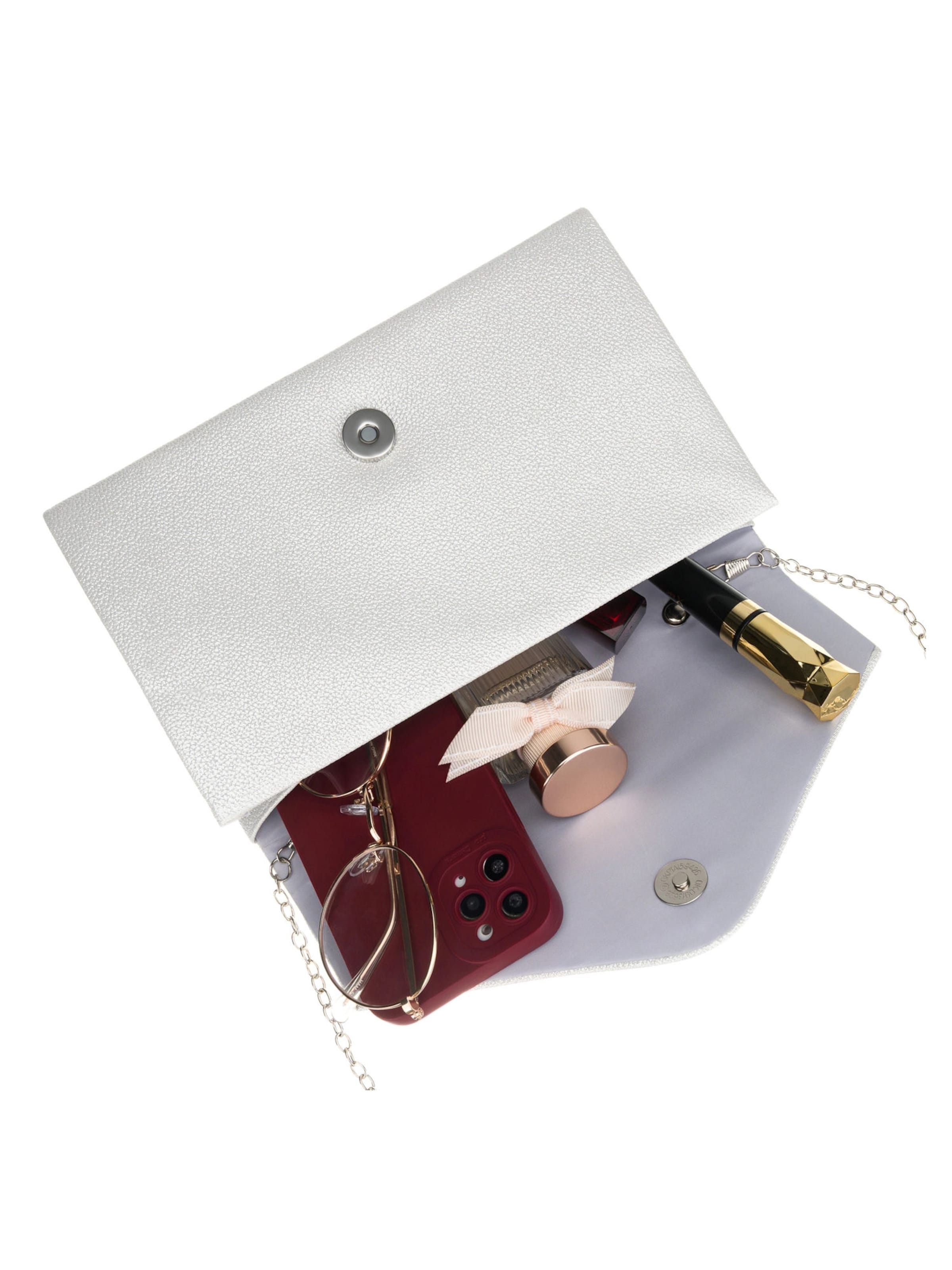 Tomshop24-7 Clutch 'Rovicky Ula'‌‌‌‌‌‌‌ in Silber