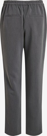 VILA Regular Pleat-Front Pants 'Piper' in Grey