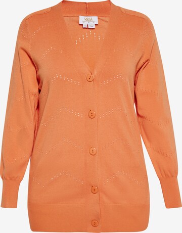 usha FESTIVAL Knit cardigan in Orange: front