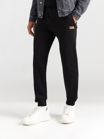 Karl Lagerfeld Ozke Hlače | črna barva: sprednja stran