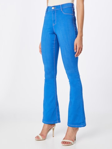 Dorothy Perkins - Flared Calças de ganga 'Frankie' em azul: frente