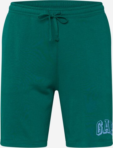 Regular Pantalon GAP en vert : devant