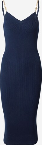 MICHAEL Michael Kors Úpletové šaty – modrá: přední strana