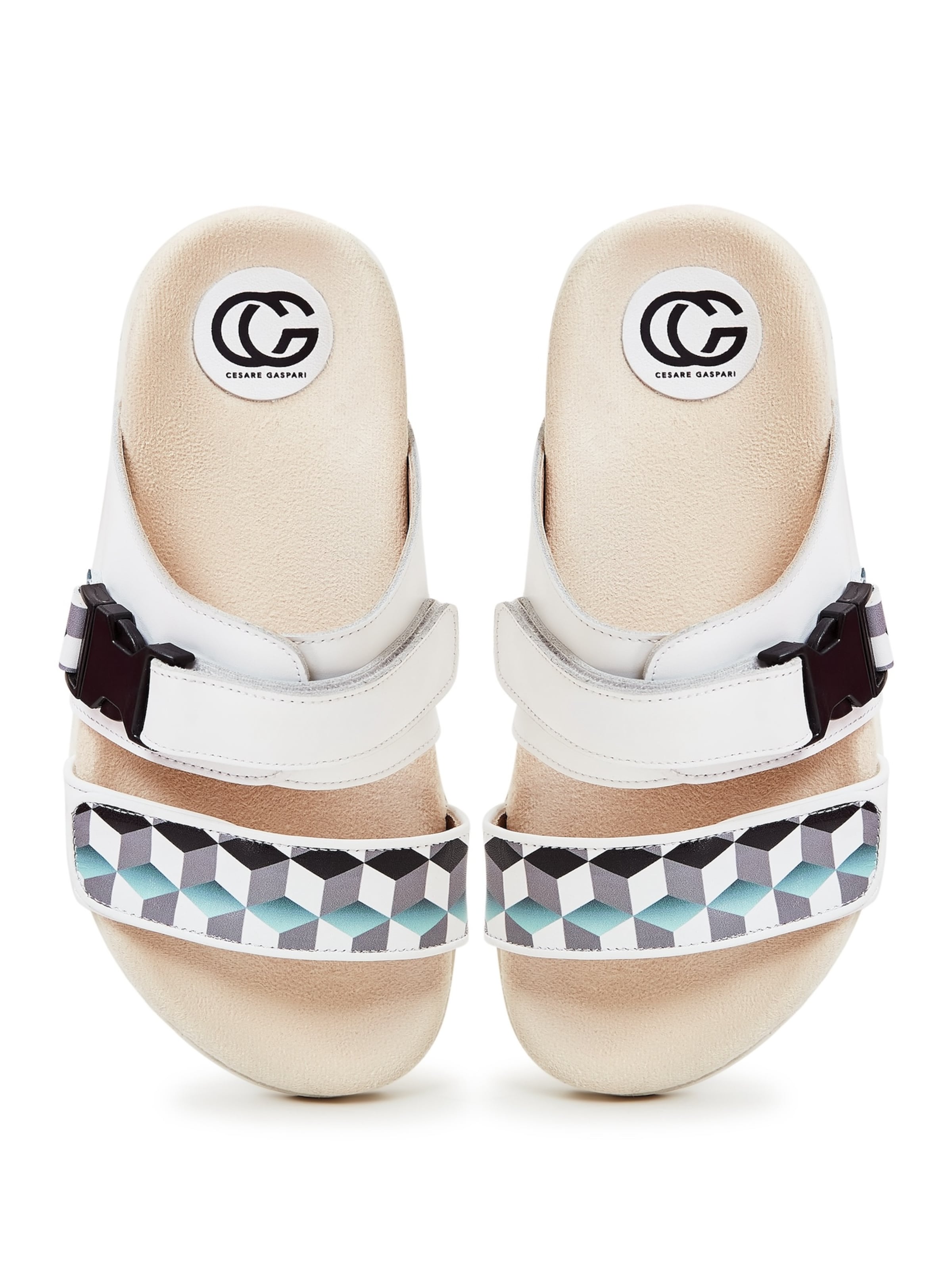 Mule 'Mules' CESARE GASPARI en blanc