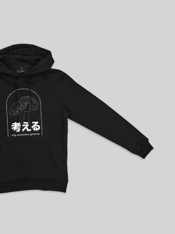 LEVI'S ® Tapered Hoodie 'Mushrooms' by Charlie Weiss in Schwarz