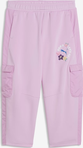 Regular Pantalon de sport PUMA en rose : devant