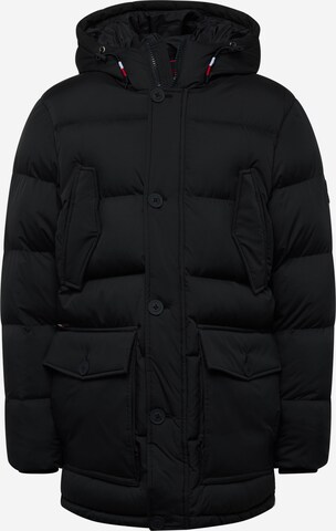 TOMMY HILFIGER Winterparka in Zwart: voorkant