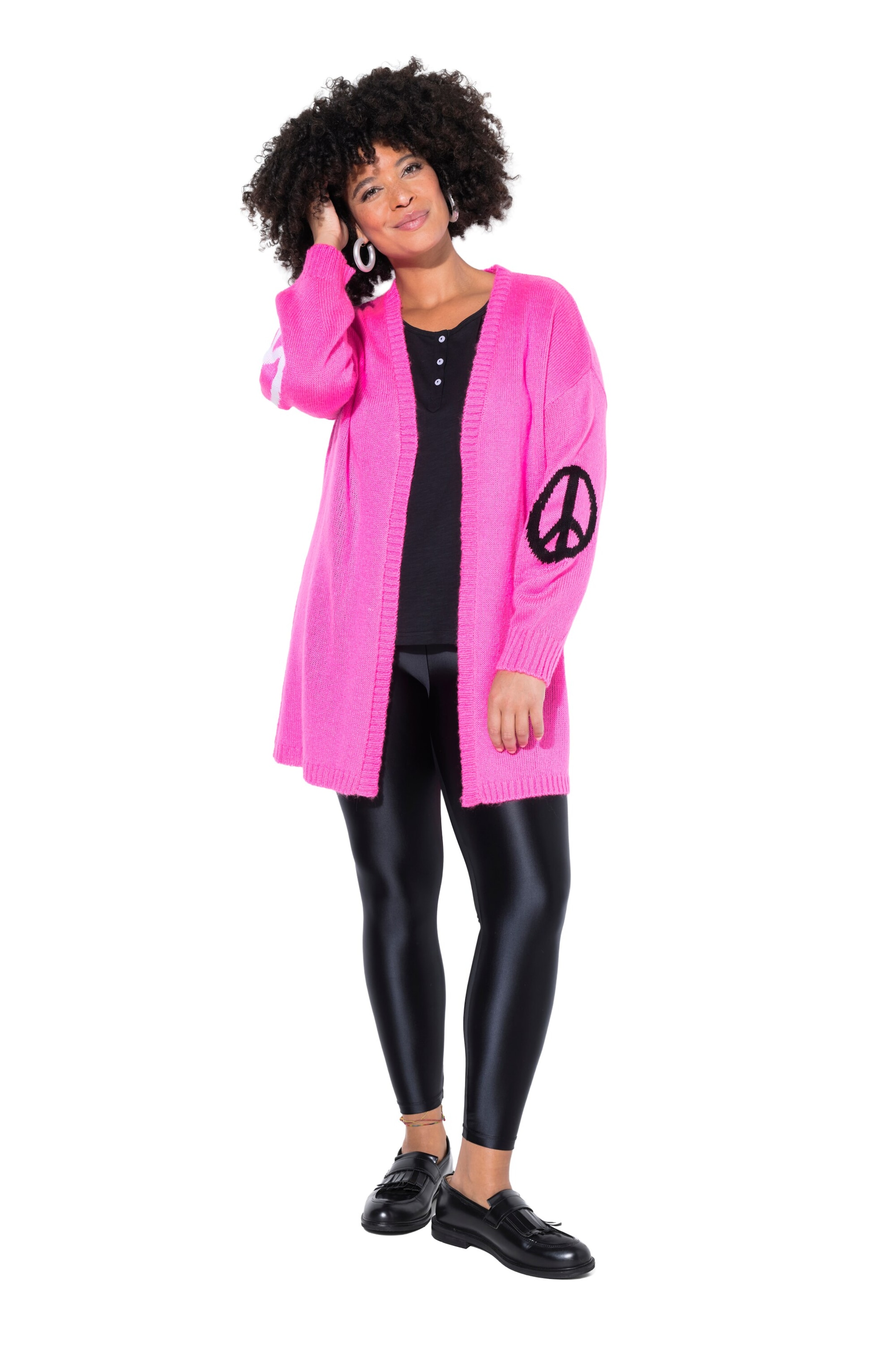 Angel of Style Knit cardigan in Pink: front