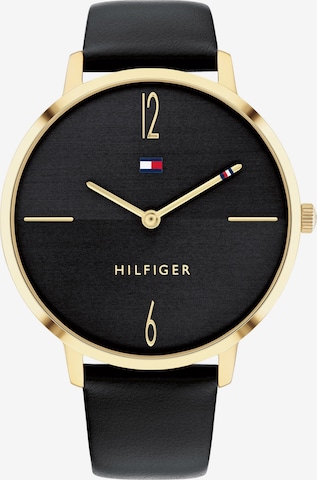 TOMMY HILFIGER Analog klocka i svart: framsida