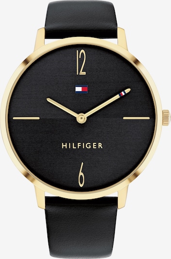 TOMMY HILFIGER Analogt ur i guld / sort, Produktvisning