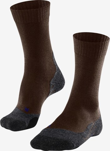 FALKE Sportsocken 'TK2 Explore Cool' in Braun: Vorderseite