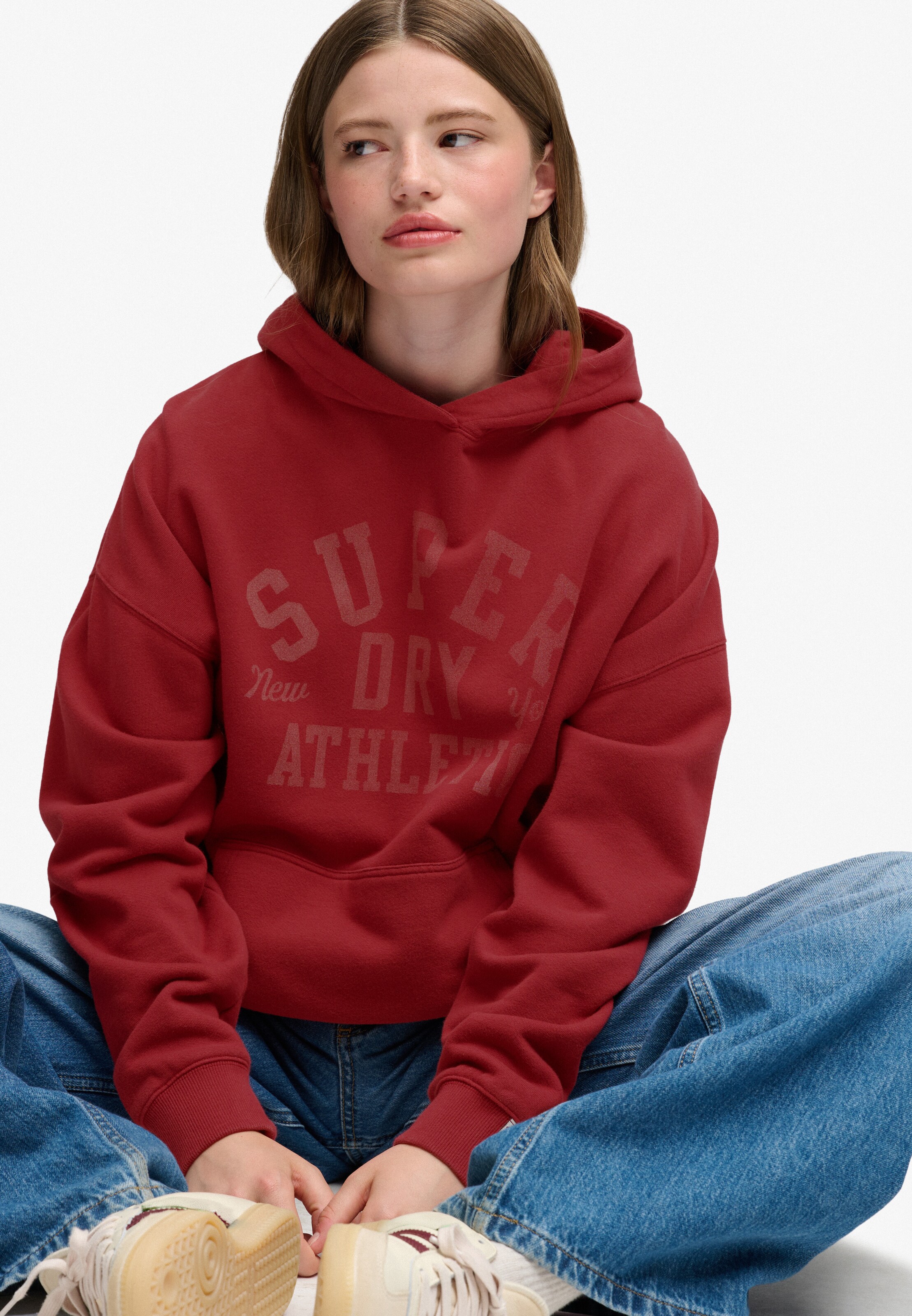 Superdry & Co Sweatshirt 'Athletic Essentials' in Red