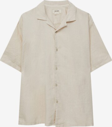 Chemise Pull&Bear en beige : devant