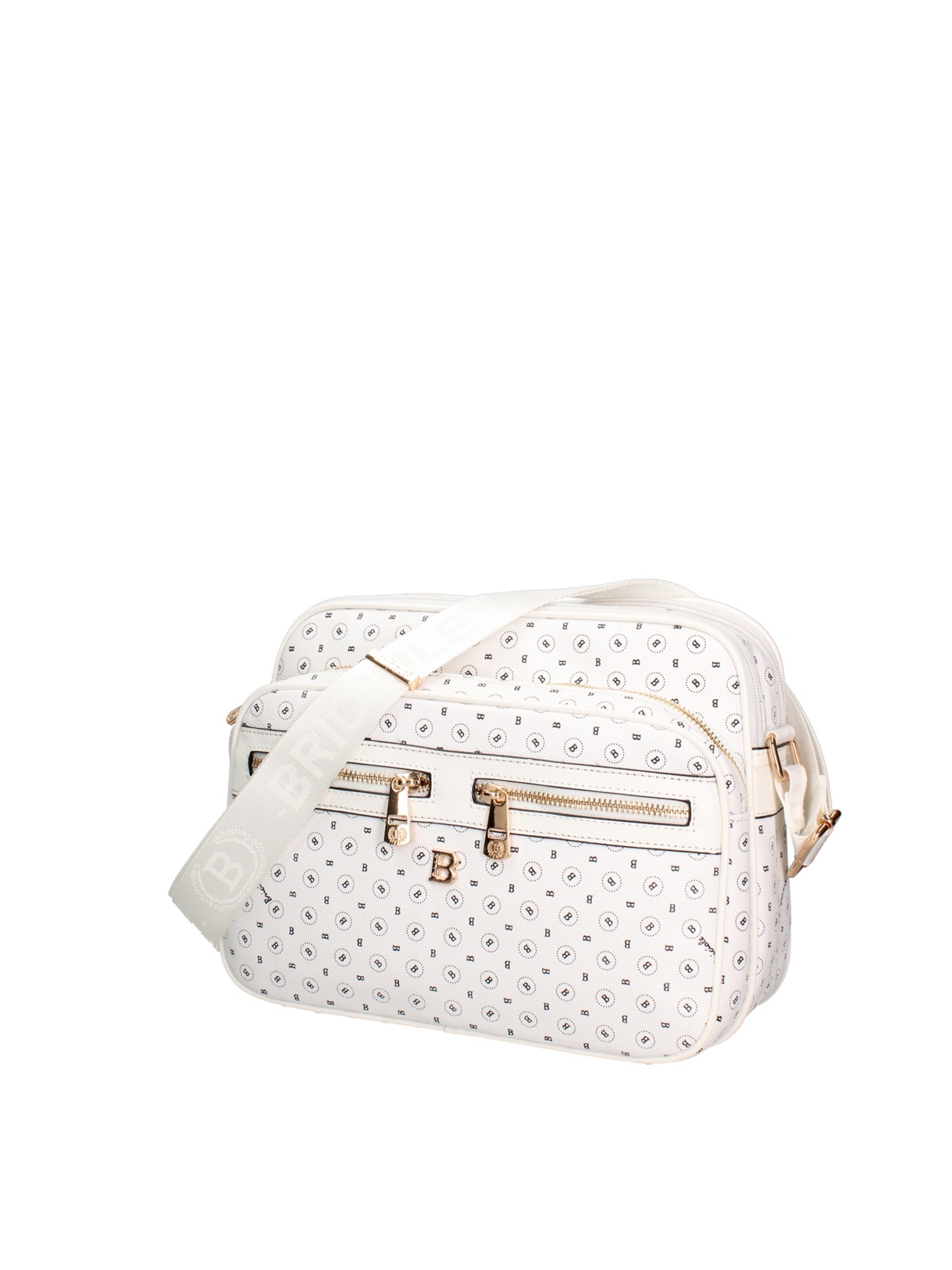 Briciole Shoulder Bag in White: front