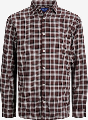 JACK & JONES Regular fit Overhemd 'JJ' in Bruin: voorkant