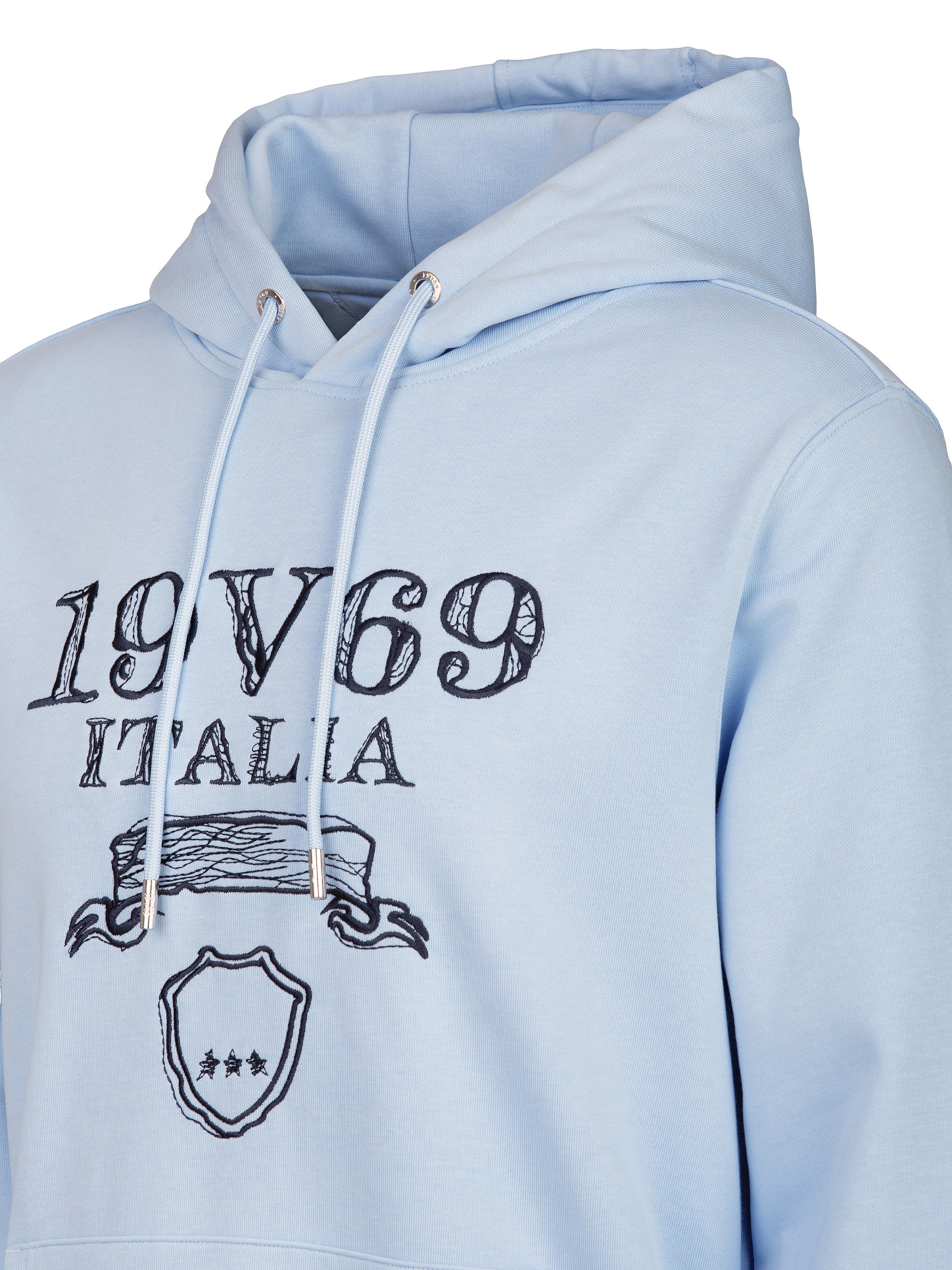 19V69 ITALIA Collegepaita 'Matteo' värissä sininen