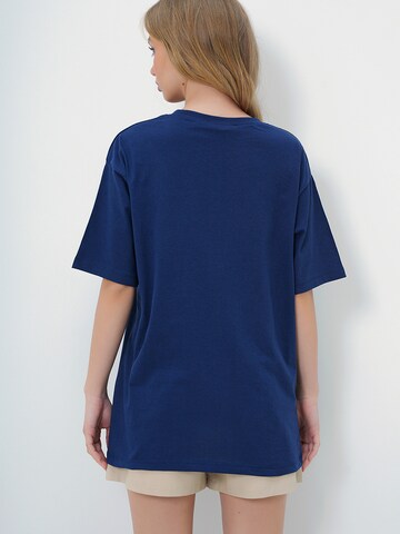 Tricou de la Trend Alaçatı Stili pe albastru