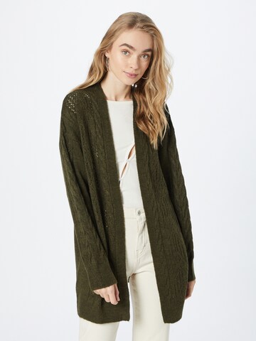 MORE & MORE Knit Cardigan in Green: front