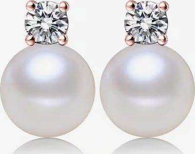 ROUGEMONT Jewellery Ohrringe 'Extravagante Perlen Ohrstecker Süßwasserperle 925 Sterling Silber' in rosegold, Produktansicht