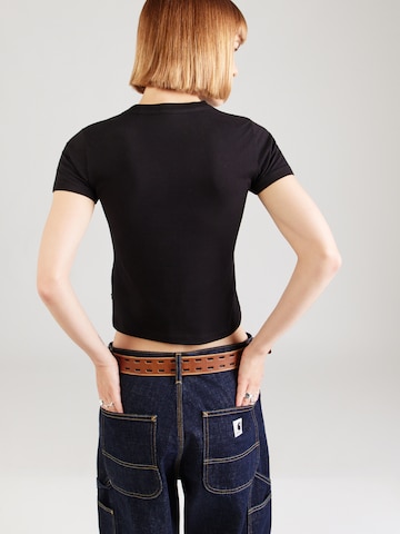 GUESS JEANS Tričko 'CHEETAH STAR' - Čierna