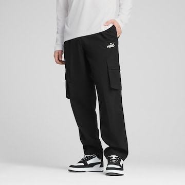 PUMA Loose fit Cargo trousers 'Essentials No. 1' in Black: front