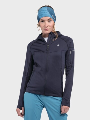 Schöffel Athletic fleece jacket 'Hydalen' in Blue: front
