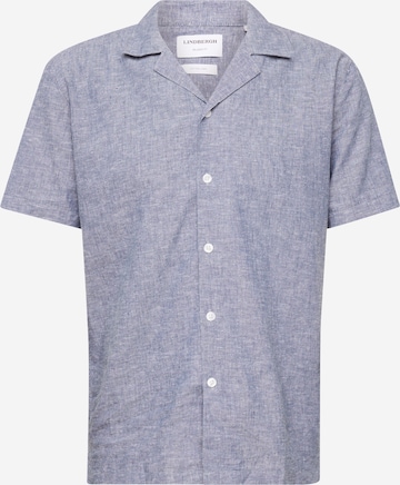 Coupe regular Chemise Lindbergh en bleu : devant