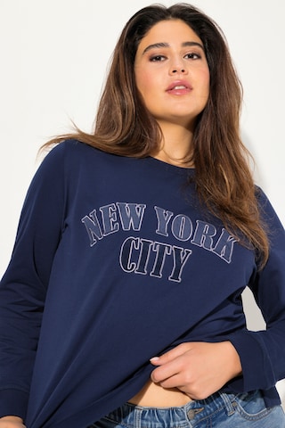 Sweat-shirt Ulla Popken en bleu