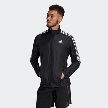 Vestes d’entraînement 'Marathon' ADIDAS SPORTSWEAR en noir : devant