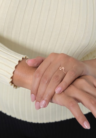 ELLI - Anillo 'Wellen' en oro: frente