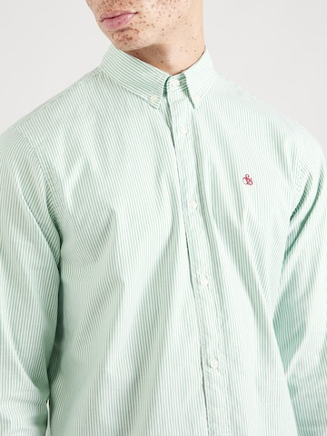 SCOTCH & SODA Regular fit Button Up Shirt 'Essential' in Green