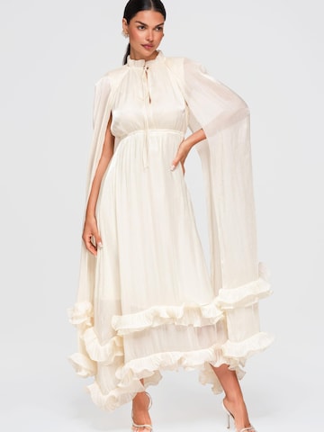 Ombre Abendkleid in Beige: Vorderseite
