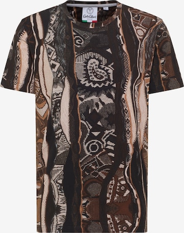 Carlo Colucci Shirt 'De Pretis' in Brown: front