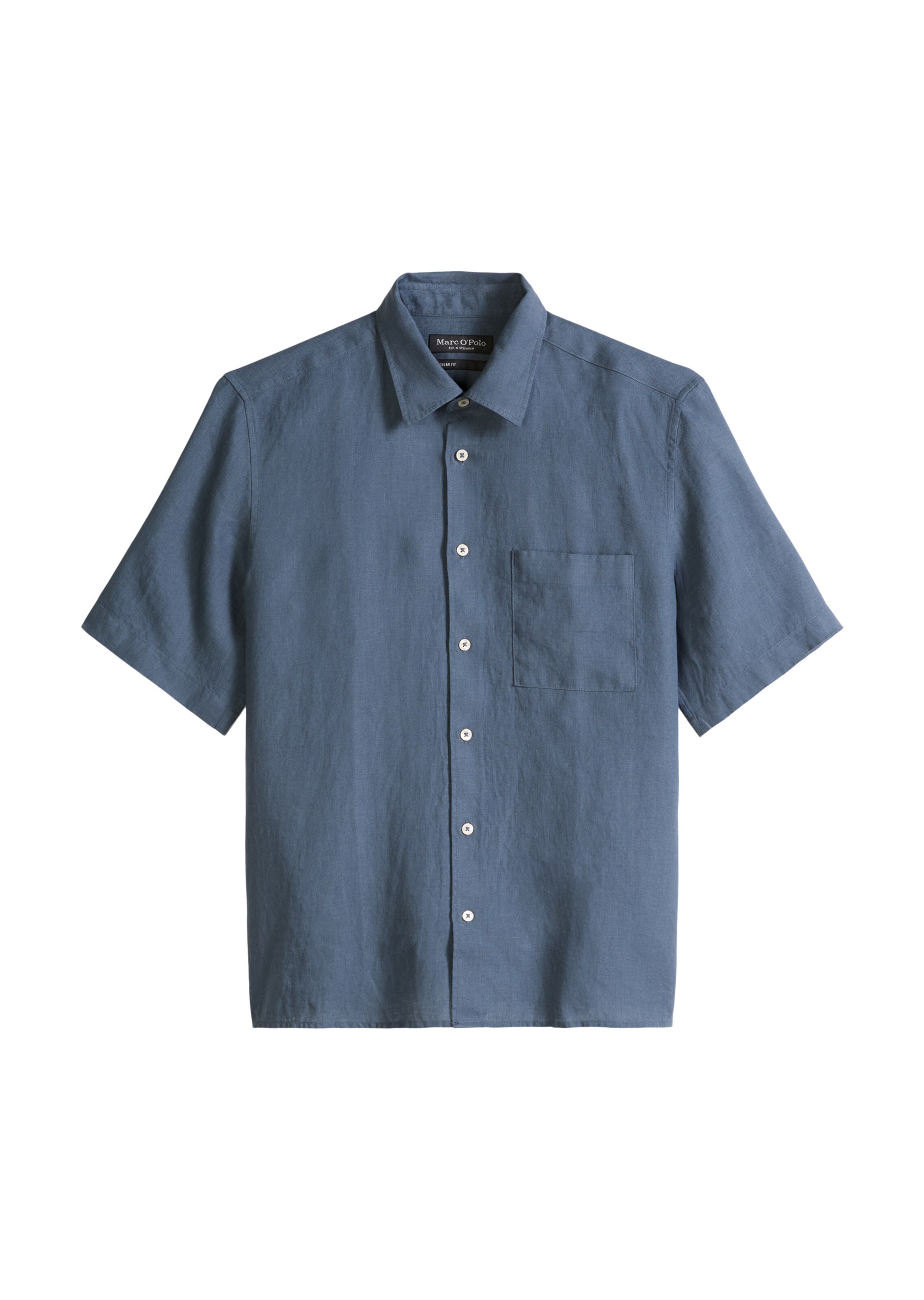 Marc O'Polo Comfort fit Button Up Shirt in Blue: front