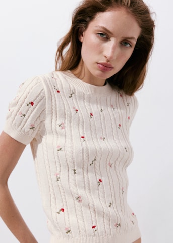 MANGO Pullover 'TINTO' in Beige