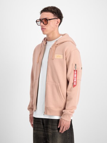 ALPHA INDUSTRIES Sweat jacket in Orange