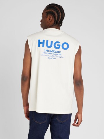 HUGO Μπλουζάκι 'Nancoso' σε λευκό