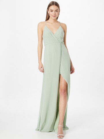 STAR NIGHT Evening Dress in Green: front