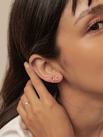 Hey Happiness Earrings 'Santa Cheer' in Gold: front