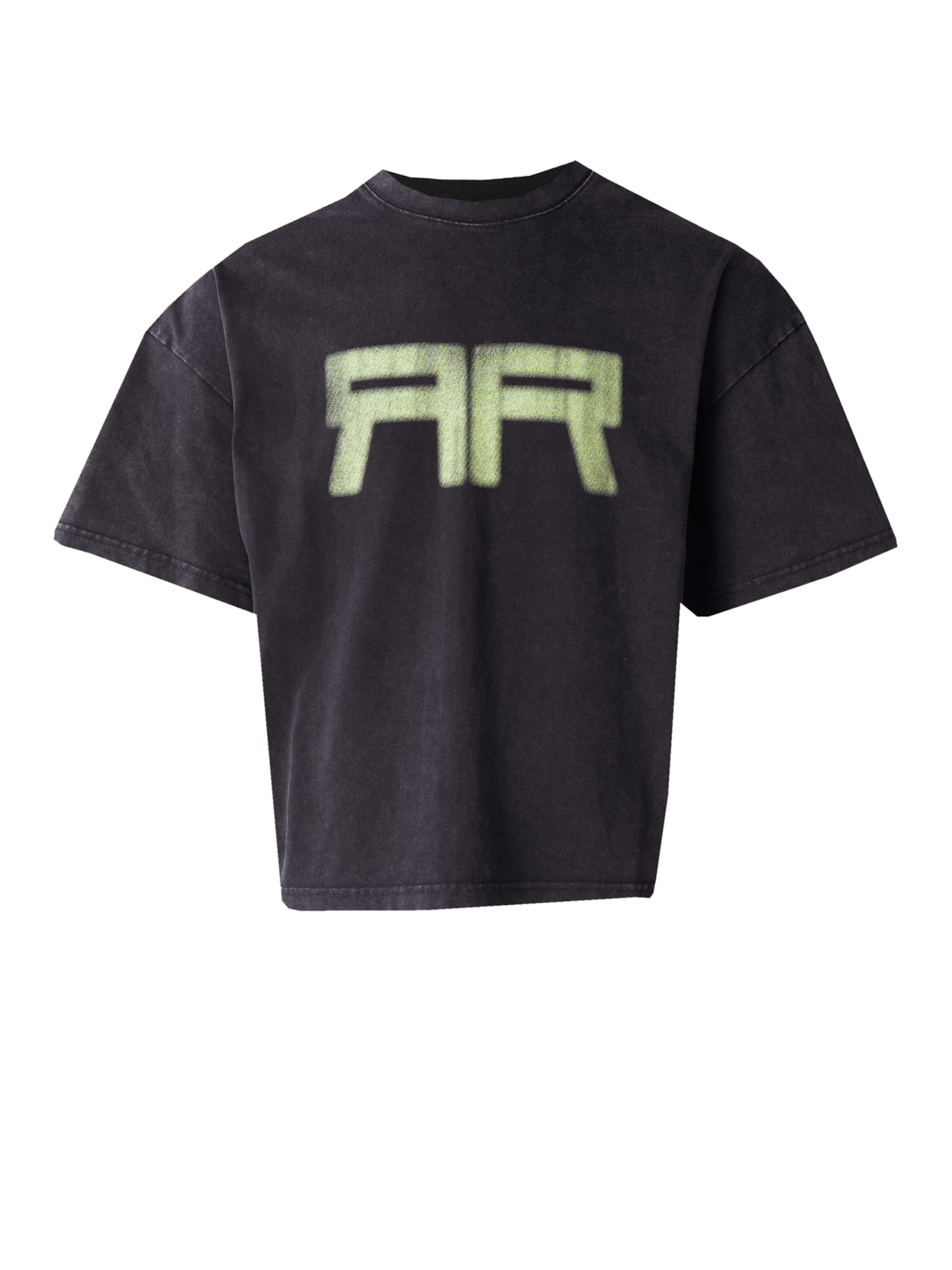 Tricou 'ACRONYM' Atelier de roupa pe verde / negru, Vizualizare produs