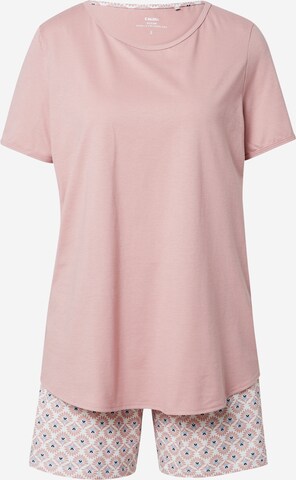 CALIDA Short Pajama Set in Pink: front