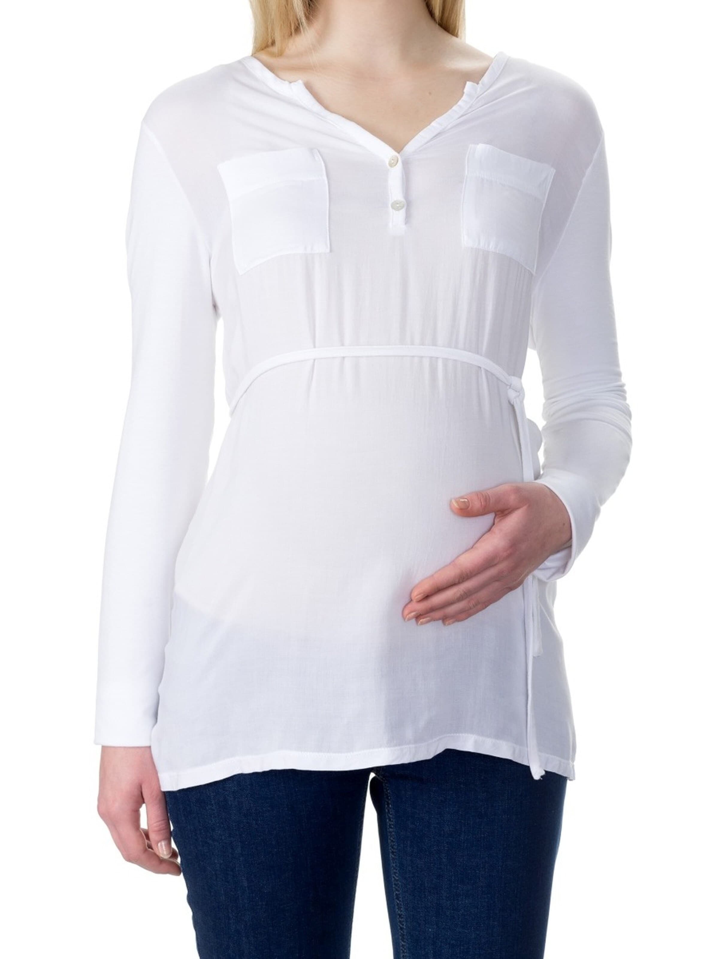 BELLYBUTTON Shirt 'MARTA - Bluse langärmlig'‌‌‌‌‌ in Weiß