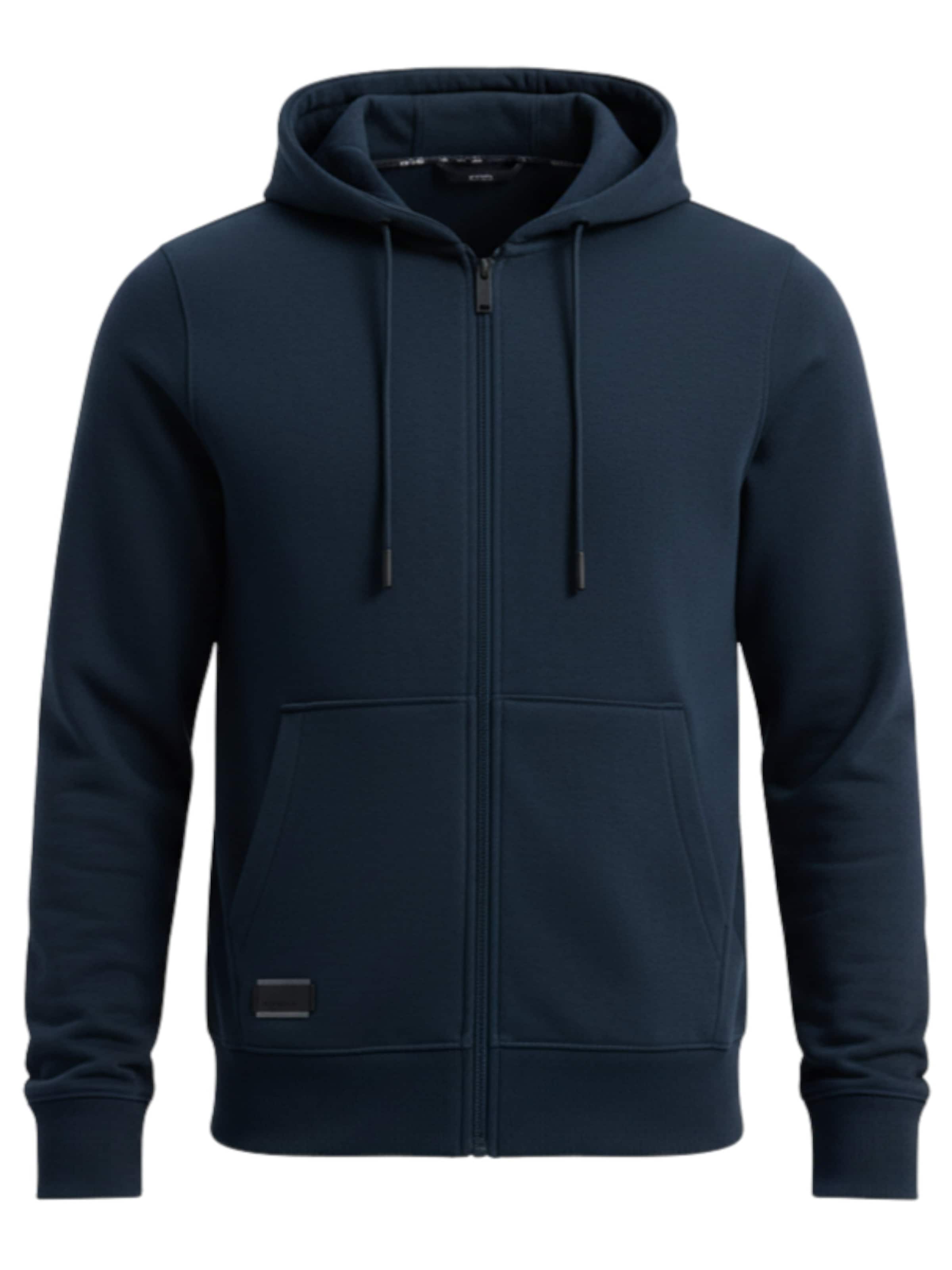 Ombre Sweatvest 'OM-SSBZ-0160' in Blauw: voorkant